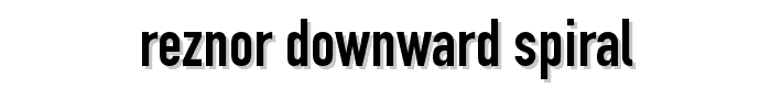 Reznor Downward Spiral font